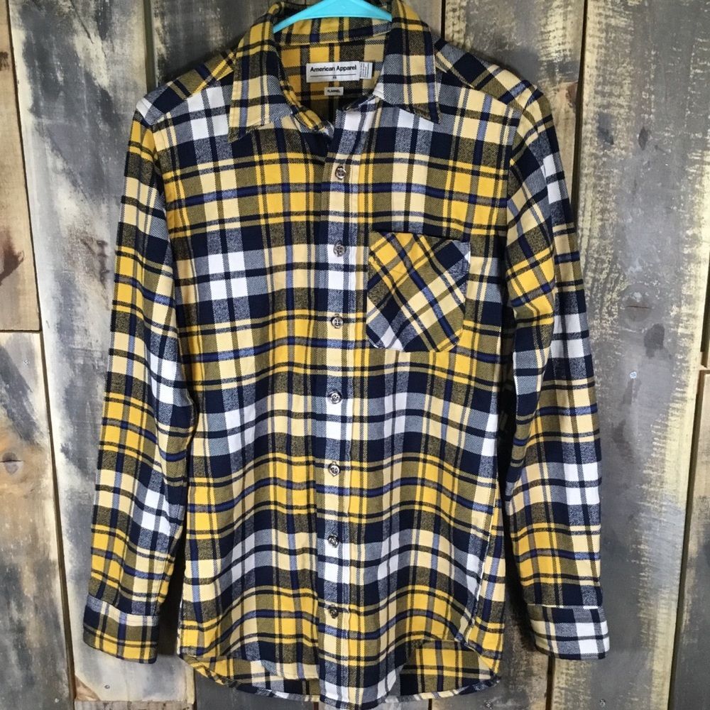 American Apparel flannel shirt unisex size XS